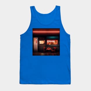 Cyberpunk Tokyo Ramen Shop Tank Top